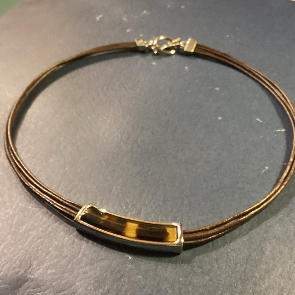 Leather necklace